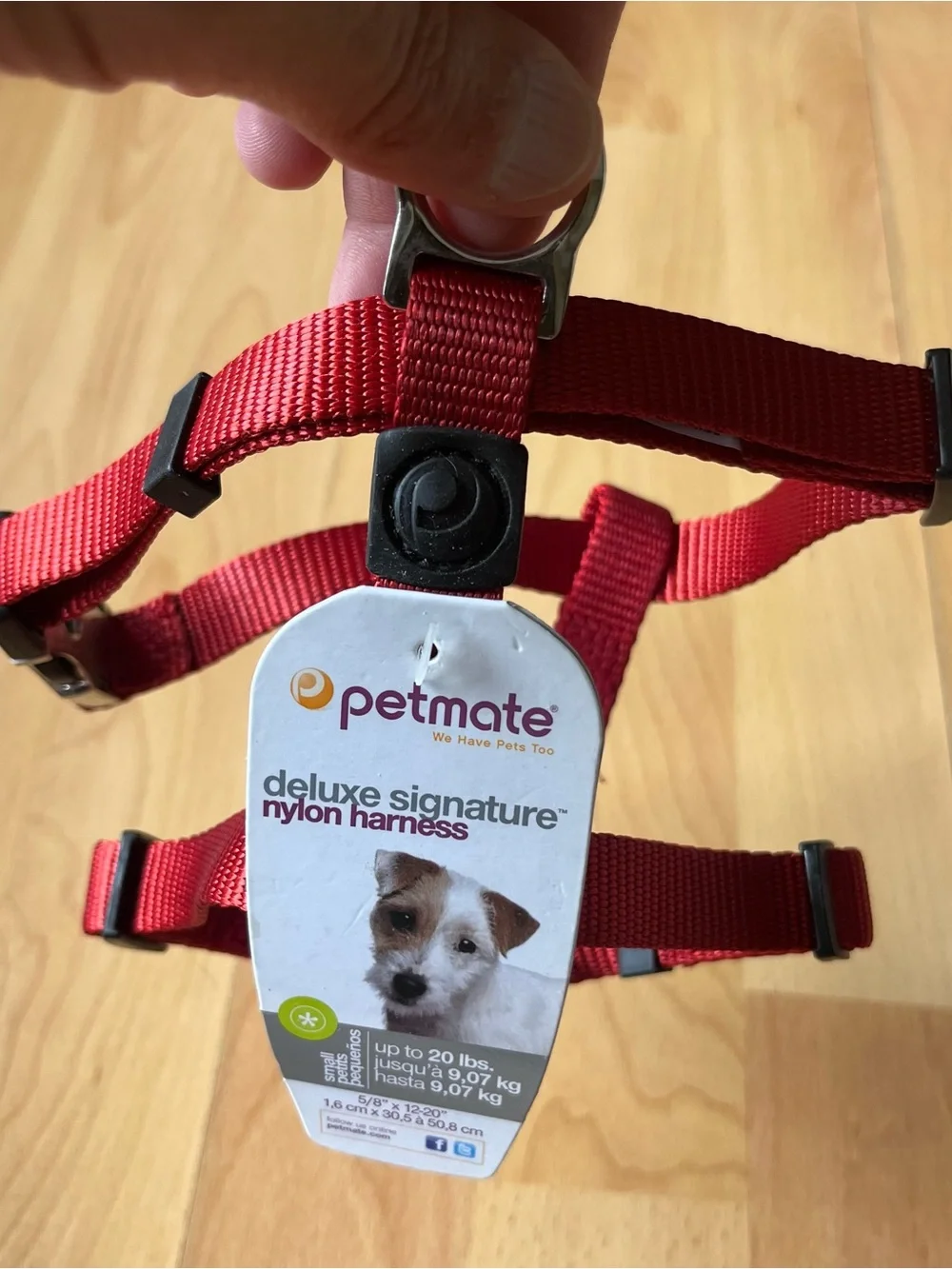 Petmate Deluxe Signature Burnt Orange Nylon Dog Harness